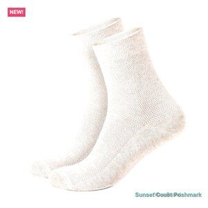 Fine Mesh-Knitted Thin Breathable Linen Calf Socks